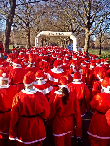 Santa Behind