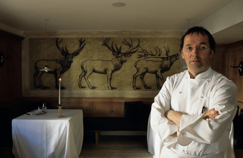 Norbert Niederkofler at St Hubertus Restaurant in Rosa Alpina Norbert Niederkofler at St Hubertus Restaurant in Rosa Alpina