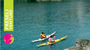 Kayaks in wales at Preseli Venture site