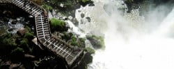 Walkway into Iguazu Falls