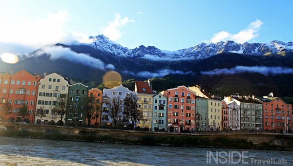 Riverside view in Innsbruck