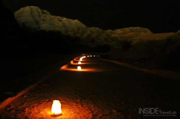Pathway to Petra By Night