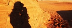Chasing My Shadow in the Desert