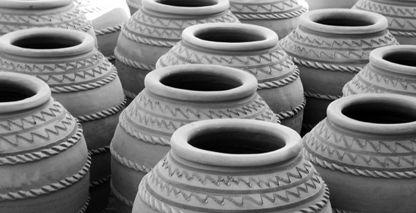 Water jars in Oman