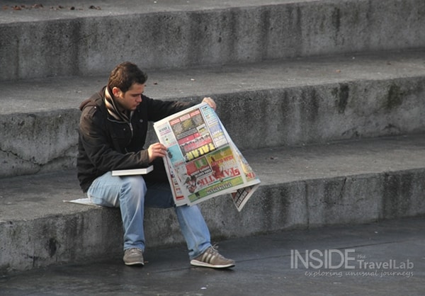 About Istanbul - Man with newspaper