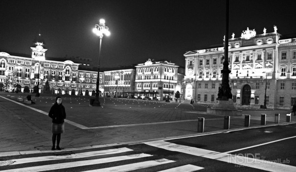 Trieste at night person