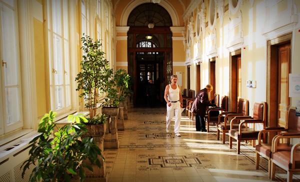 Baths in Budapest near Entrance