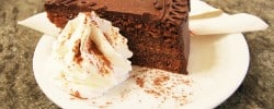 Italian foods chocolate cake trieste