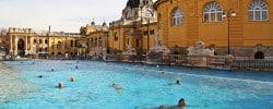 Swimming in Budapest baths