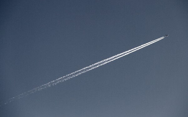 aeroplane in the sky