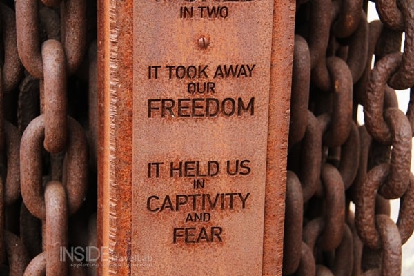 House of terror 4 Iron curtain sign - it took away our freedom