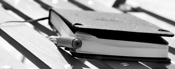 Travel writing notebook