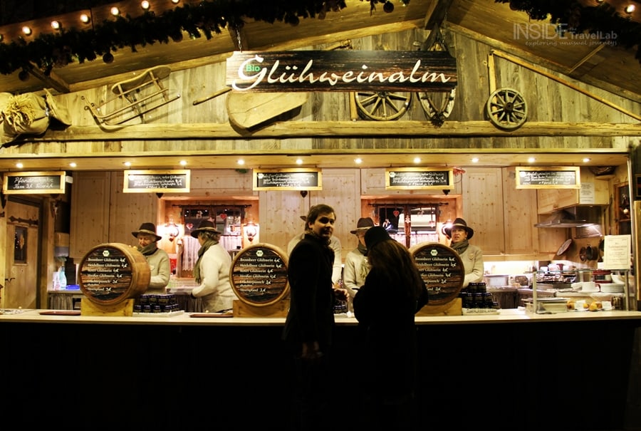 Young couple at Munich Christmas Market