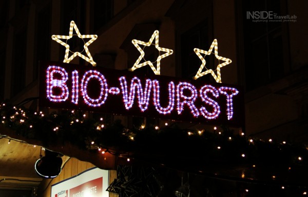 Munich Christmas Market Biowurst