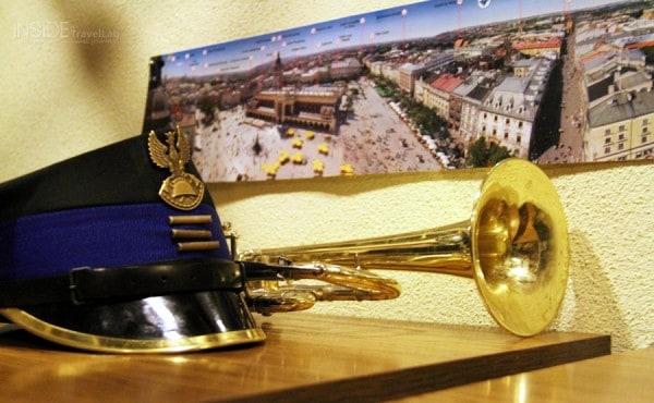 A ceremonial bugle call