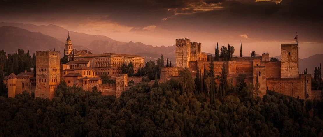 Spain - Andalusia - Alhambra - Landscape view from Granada
