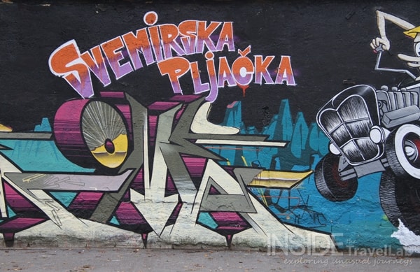 Ljubljana Slovenia Edgy street art