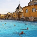 Swimming in Budapest baths