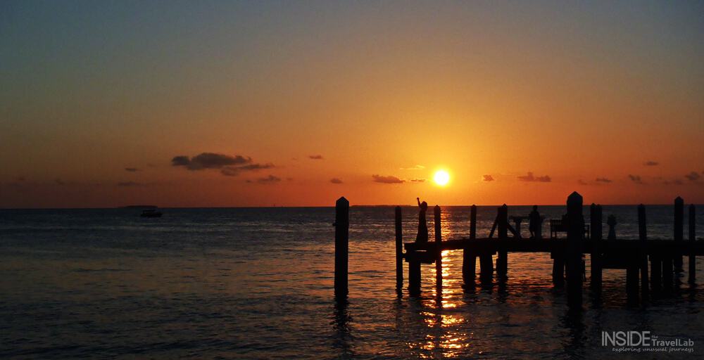 Sunset over the sea in Florida, USA