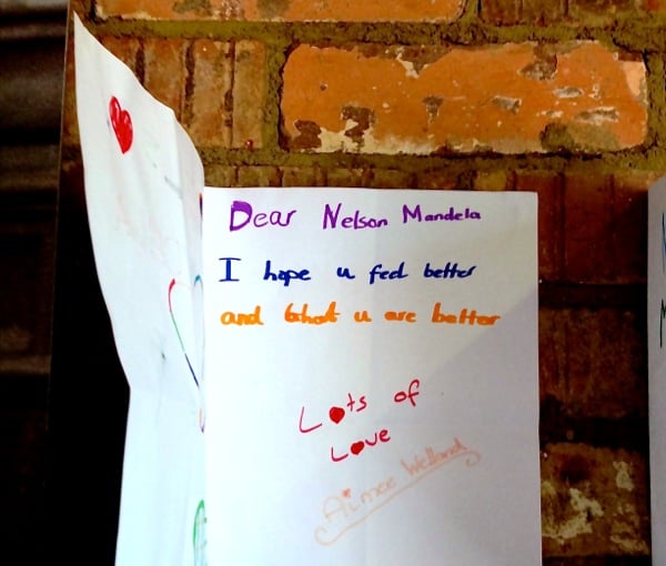 Child letter to Mandela