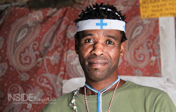 Witch doctor in Masi, Cape Town, South Africa