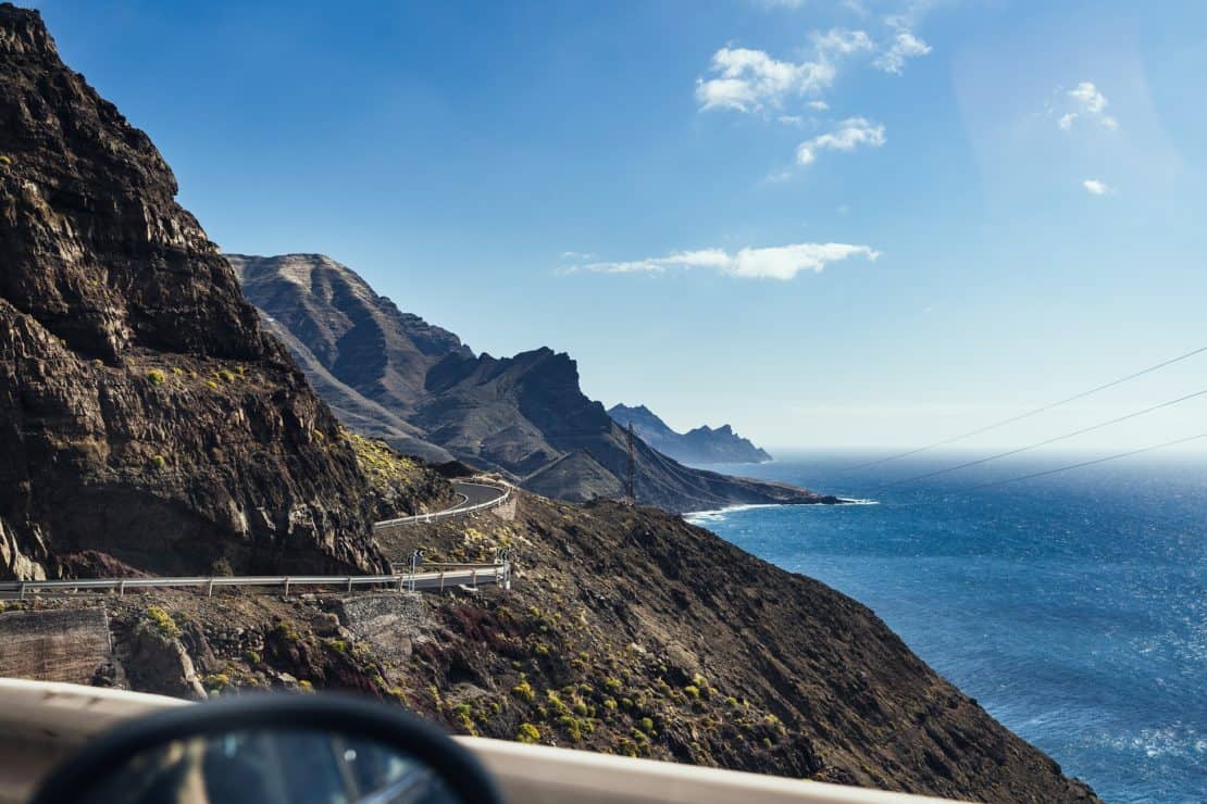 Spain - Gran Canaria - Road on Mountain