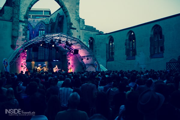 Concert in a ruined church in Nuremberg