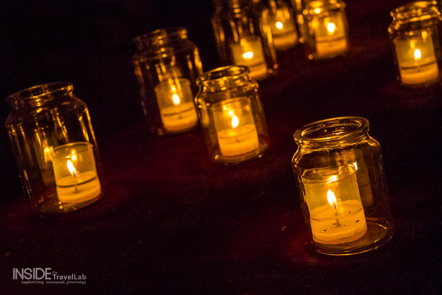 Homemade candles at Birgu candle festival