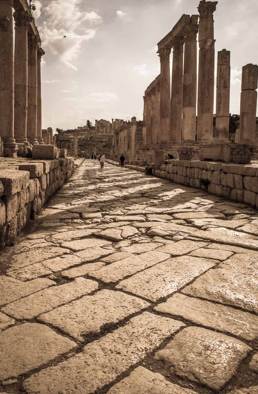 Ancient roadway in Jerash