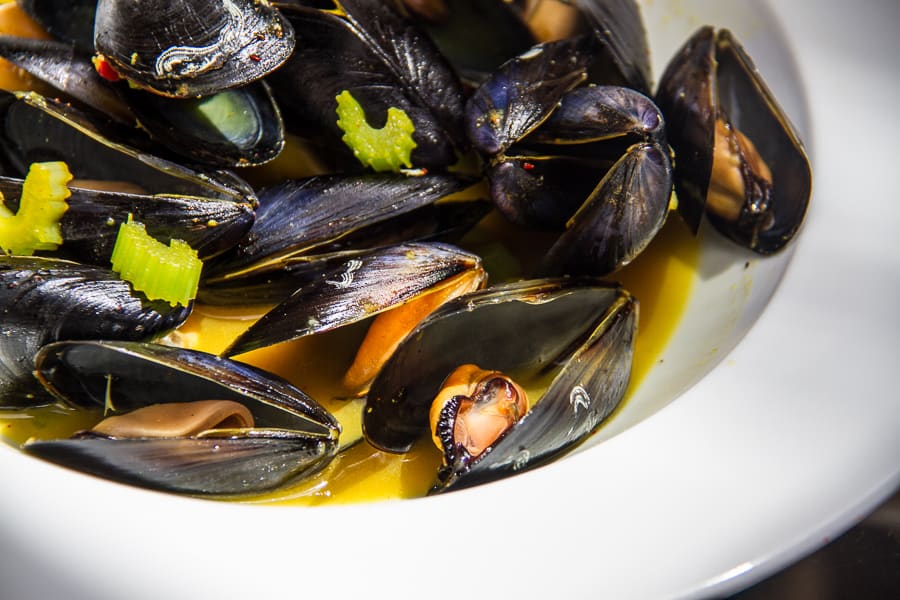 Steamed mussels at a Greek Food cooking class from @insidetravellab
