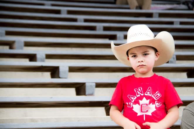 Not even the youngest supporter at the Williams Lake Stampede - First Rodeo