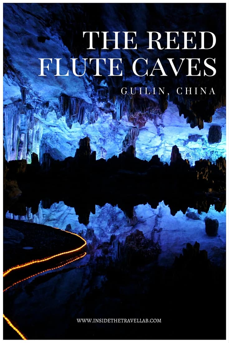When it comes to caves, lights and 180 million years of geology, words dissolve in the presence of blues, reds and slippery illusion-like greens as they spill out of the stone and onto the screen. These are the Reed Flute Caves of Guilin. - via @insidetravellab