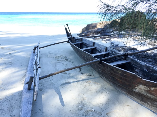 Traditional Malagasy Fisherman Boat in Madagascar