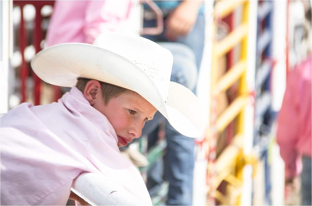 A young enthusiast at the Canada Rodeo