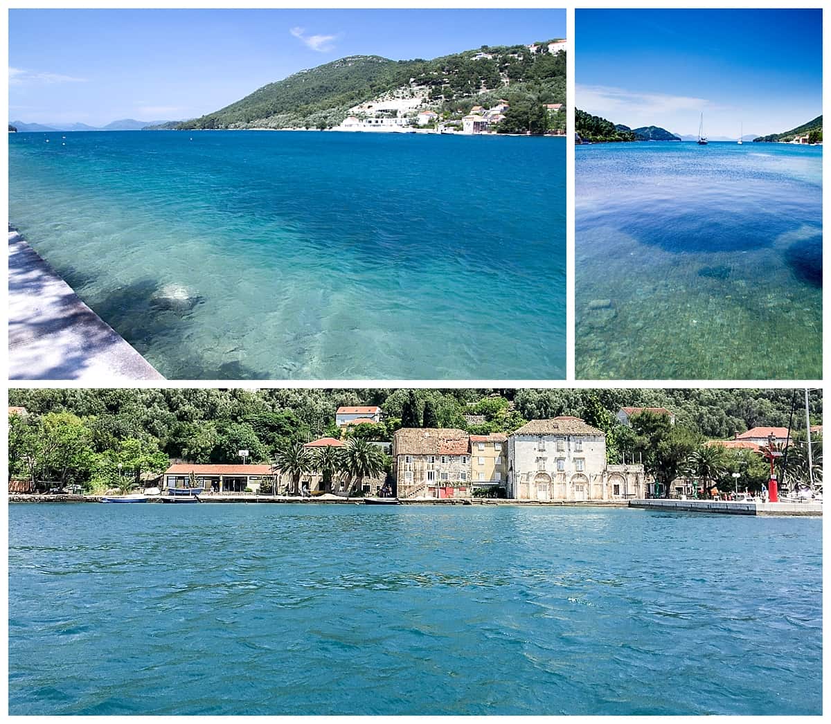 Croatia - collage of islands on Dalmatian Coast