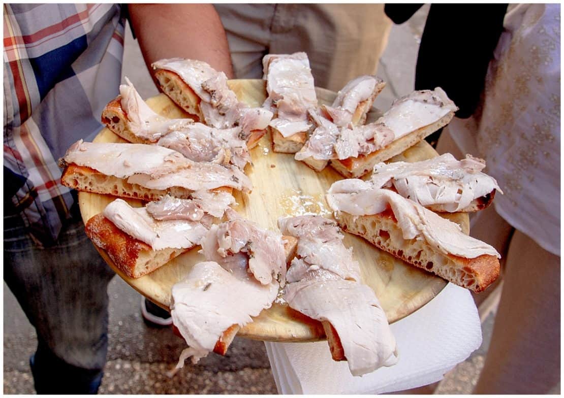 Porcetta on Rome Food Tour Italy