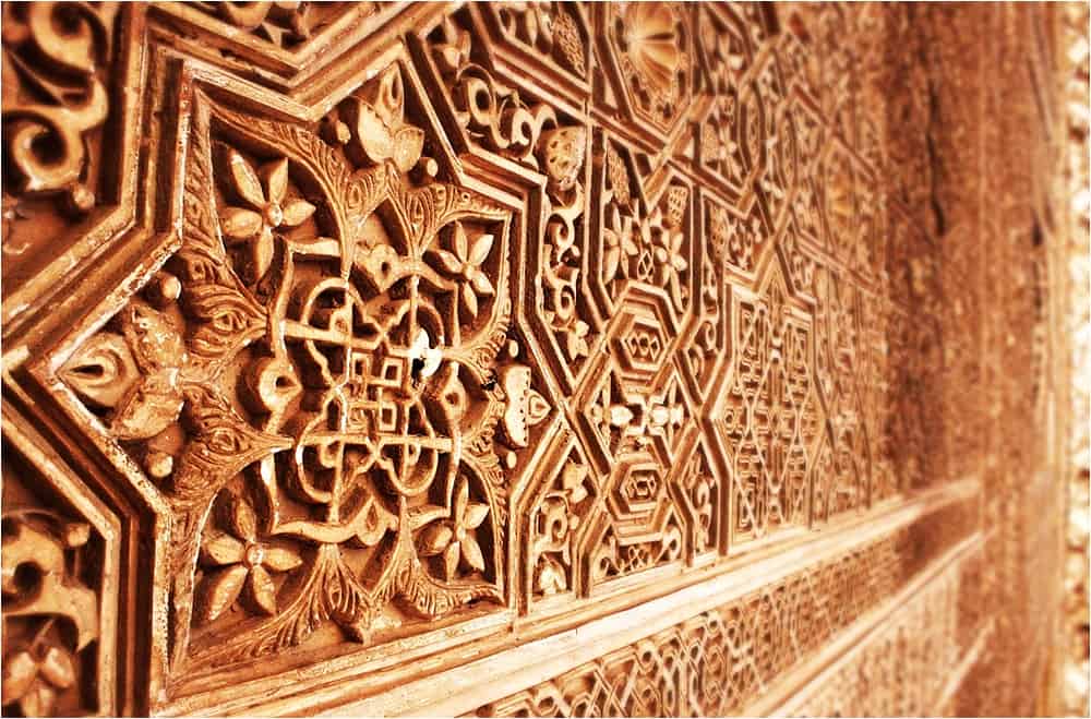 Spain - Andalusia - Granada - Al Hambra - Wall engravings