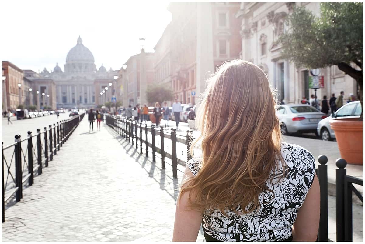 Abi walking through Rome via @insidetravellab