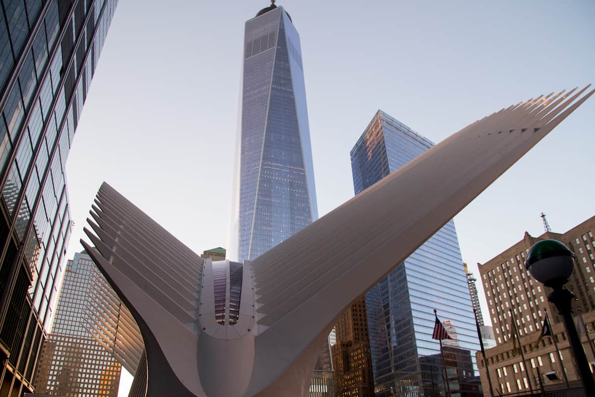 Flaring wing of the oculus by @insidetravellab New York City
