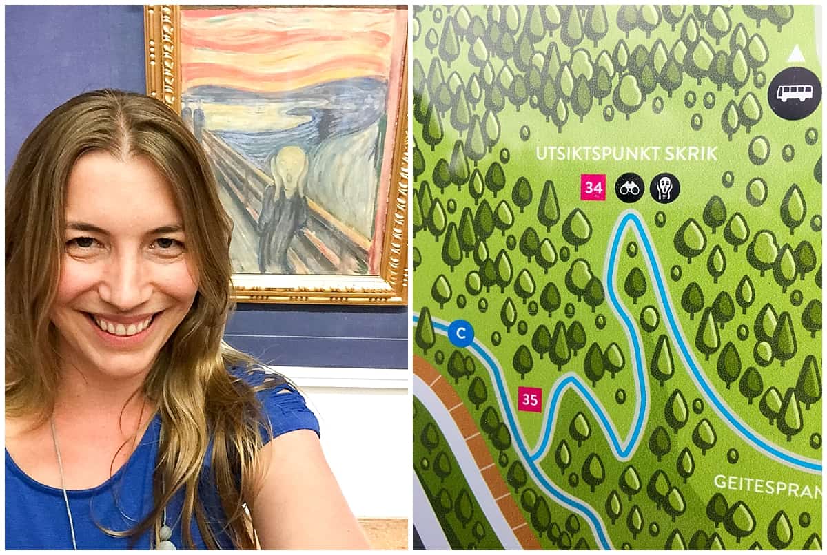 Selfie and The Scream & The Park That Inspired the Painting