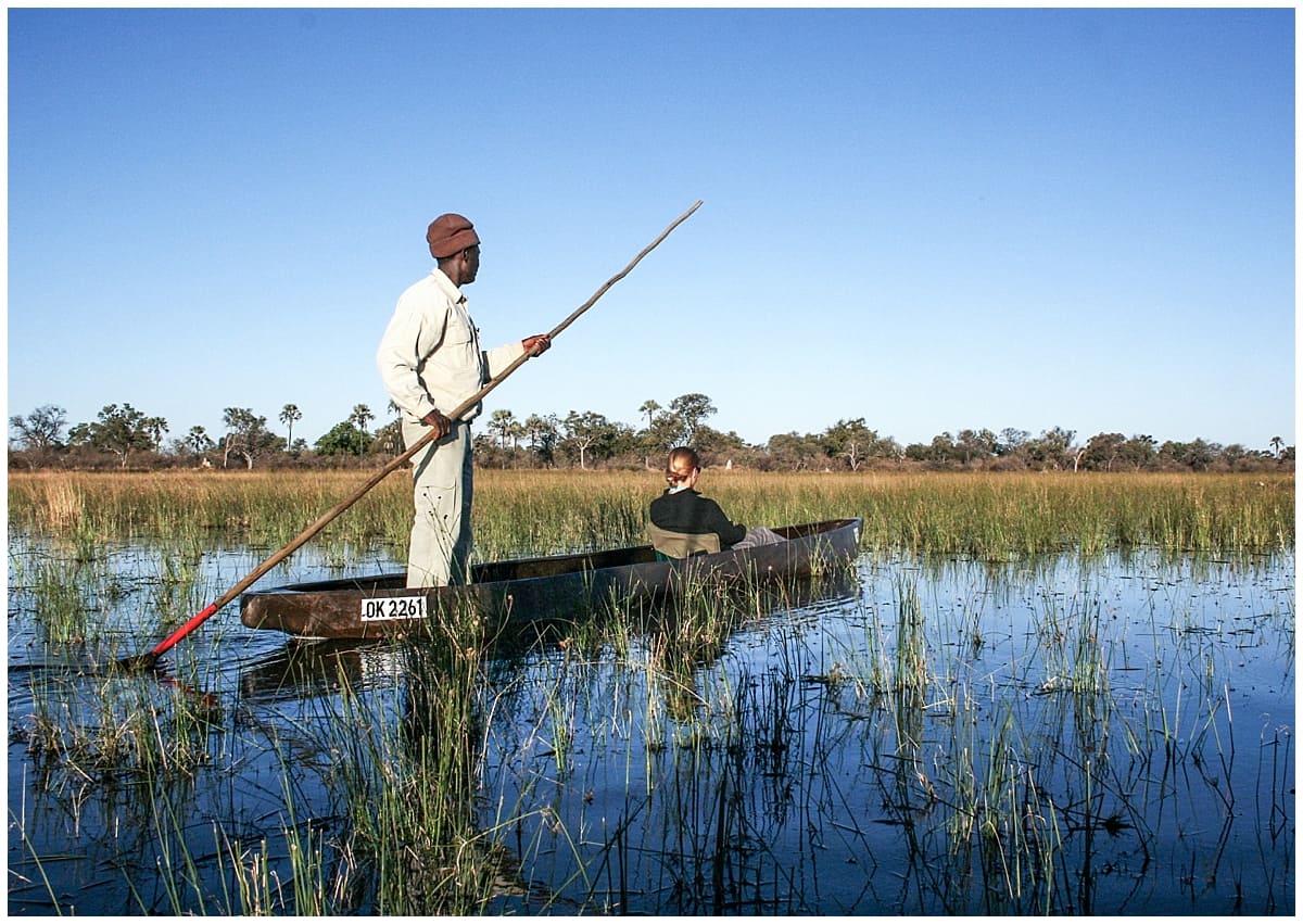 Okavango Delta Safari Botswana View from the Mokoro - Abigail King from @insidetravellab