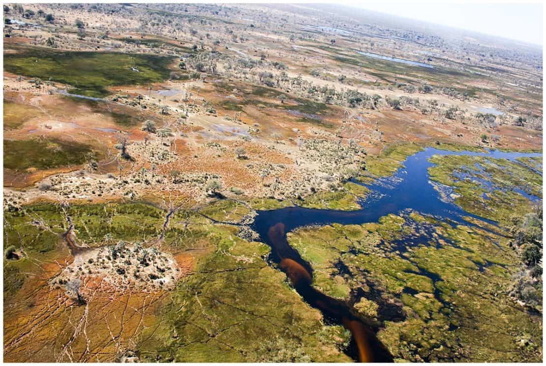 Okavango Delta Safari Botswana from the air