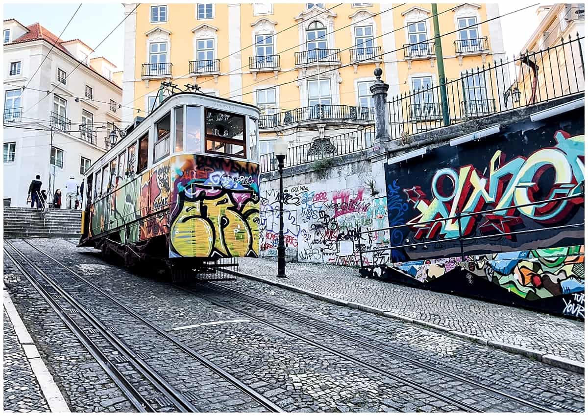 Trams in Lisbon - a favourite photo thing to do in Portugal