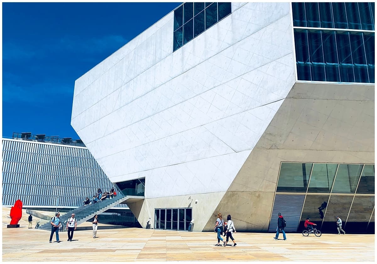 Casa da Musica Porto exterior in sunshine