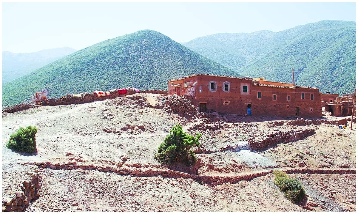 Morocco - Ouirgane Valley - Berber village in the Atlas Mountains Morocco