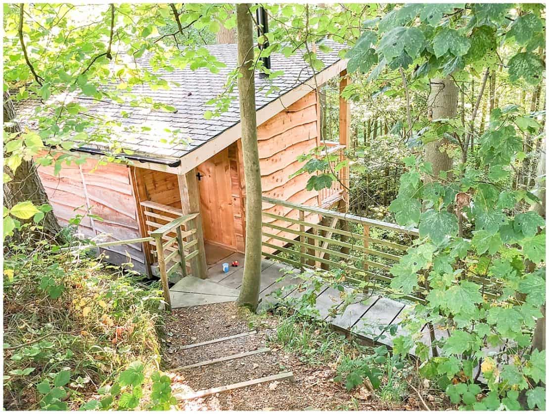 Treehouse glamping in Wales at Redwood Valley
