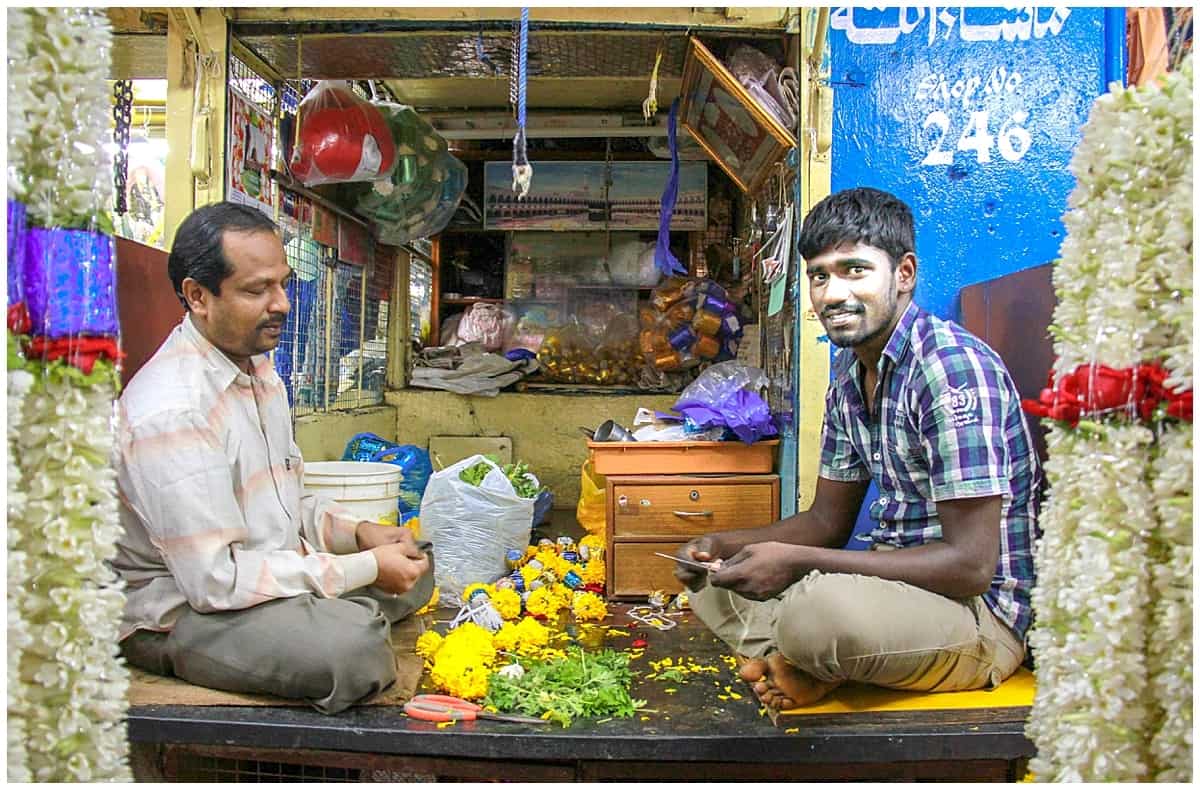 Flower Market Bangalore-interactions