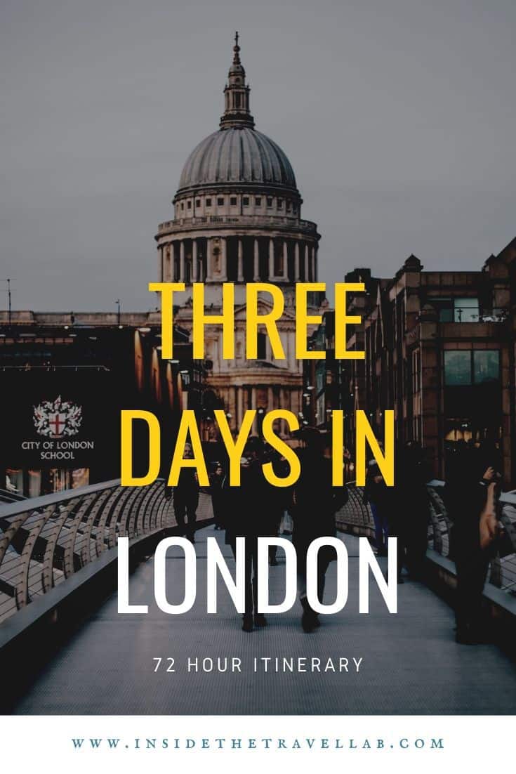 3 day itinerary in London Cover Image