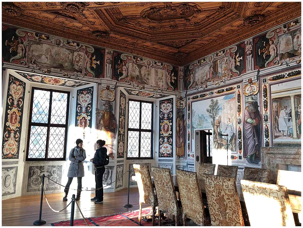 Zodia room in Palazzo Vertemate near Chiavenna Italy