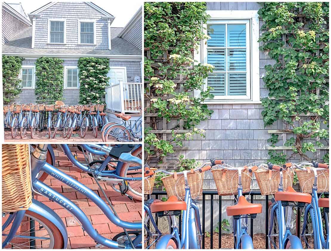 USA - Nantucket - Bicycle Hire - White Elephant Hotel bicycles in Nantucket Massachusetts